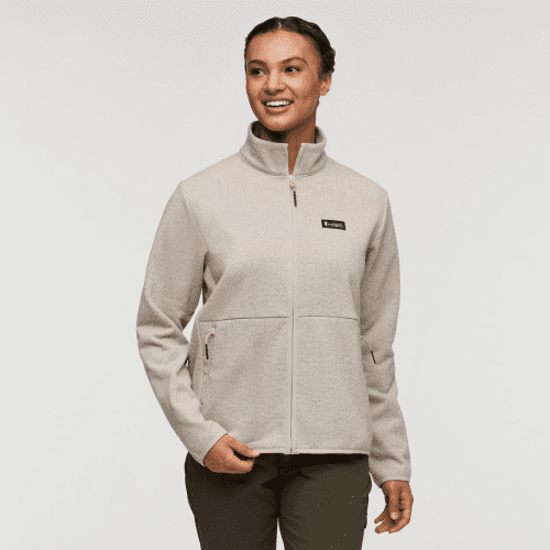 Envo Fleece Full-Zip Jacket - Women's, Heather Cream, Model London