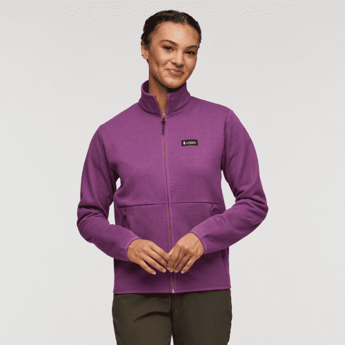 Envo Fleece Full-Zip Jacket - Women's, Heather Mauve, Model London