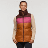 Solazo Down Vest - Women's, Chestnut/Sangria, Model London