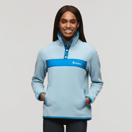 Teca Fleece Pullover - Women's, Whale Song, Model Sydney