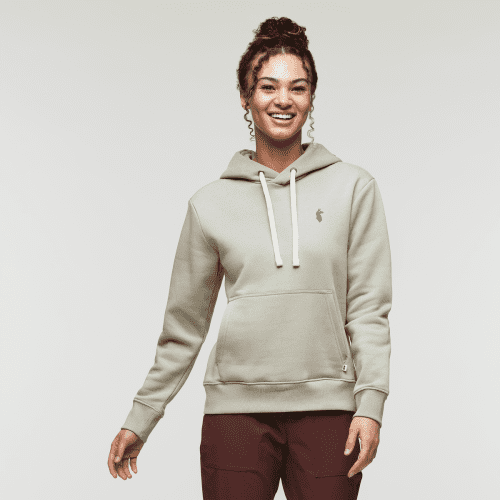 Up and Up Pullover Hoodie - Women's, Pebble, Model London