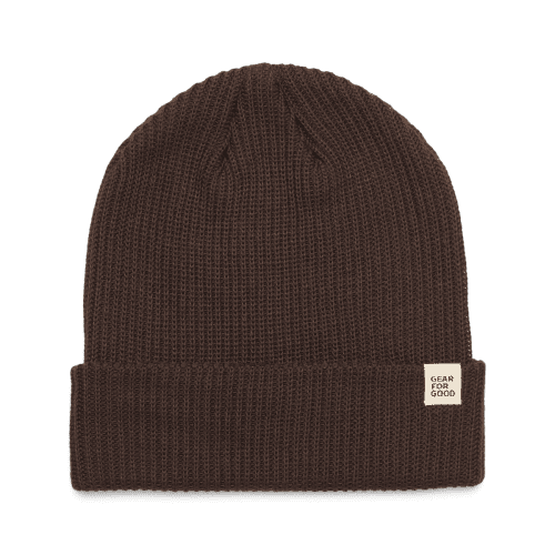 Wharf Beanie, Coffee, Detail