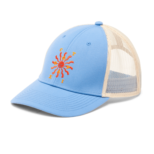 Happy Day Trucker Hat, Lupine