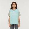 Do Good T-Shirt - Kids', Sea Glass/Silver Leaf, Model Scarlett