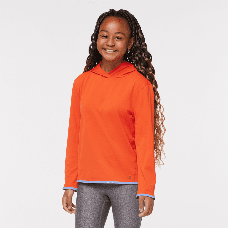 Sombra Sun Hoodie - Kids', Canyon, Model Adelina