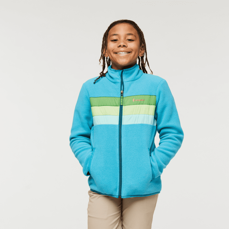 Teca Fleece Jacket - Kids', Seaweed, Model Isaiah