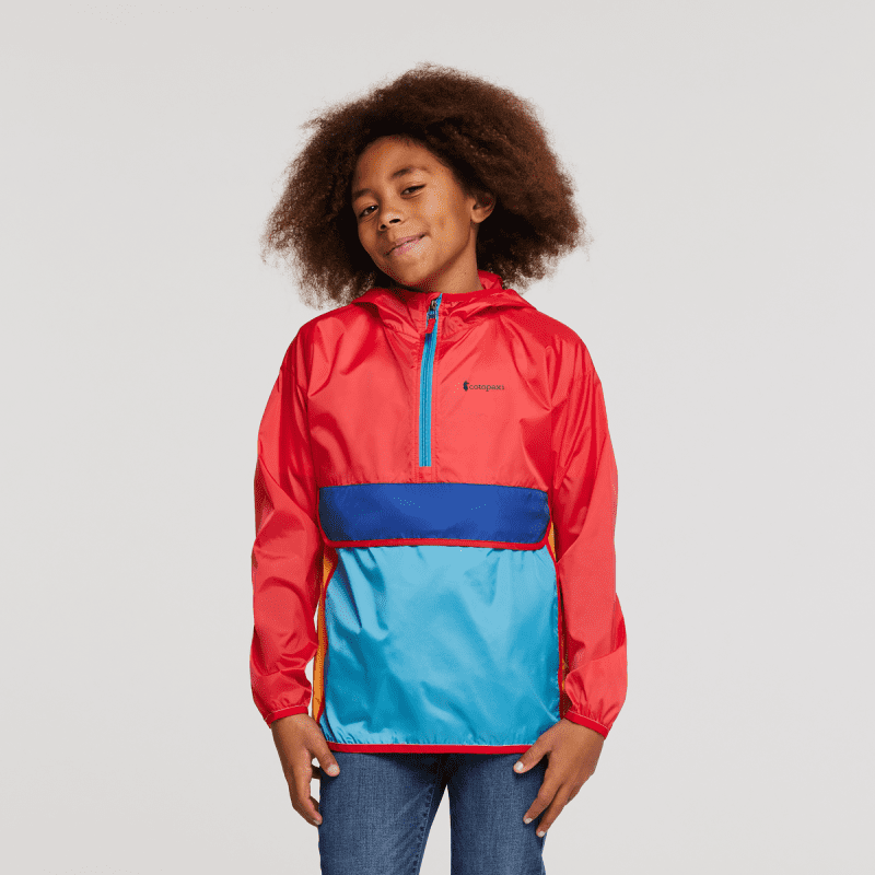 Teca Half-Zip Windbreaker - Kids', Fireball, Model Isaiah