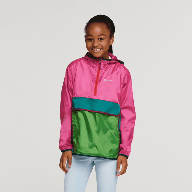 Teca Half-Zip Windbreaker - Kids', Juice, Model Adelina