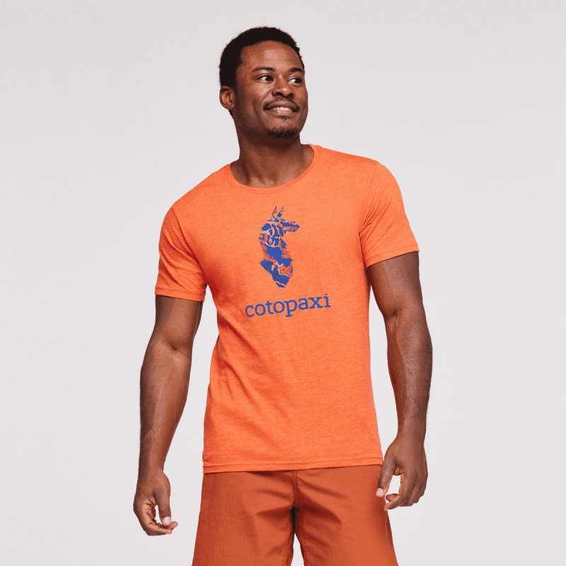 Altitude Llama Organic T-Shirt - Men's, Canyon, Model Jeremy