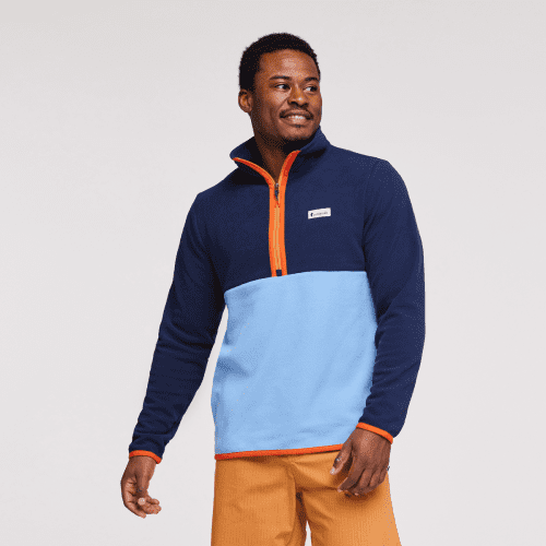 Amado Fleece - Men's, Maritime/Lupine, Model Jeremy