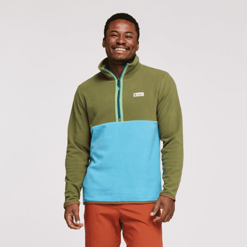 Amado Fleece - Men's, Pine/Poolside, Model Jeremy