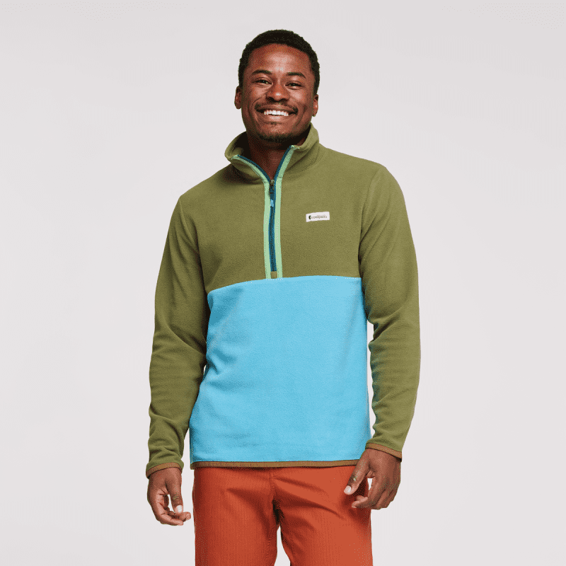 Amado Fleece - Men's, Pine/Poolside, Model Jeremy