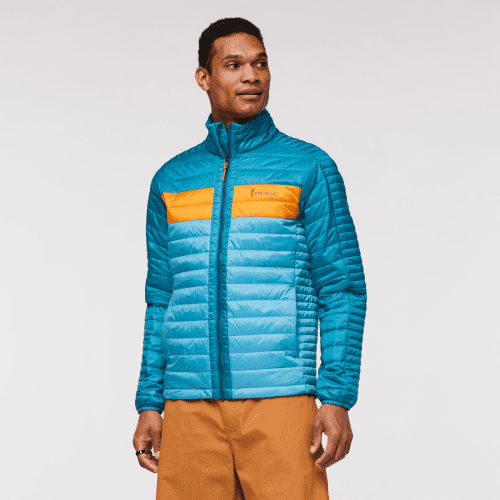 Capa Insulated Jacket - Men's, Gulf/Poolside, Model Jason