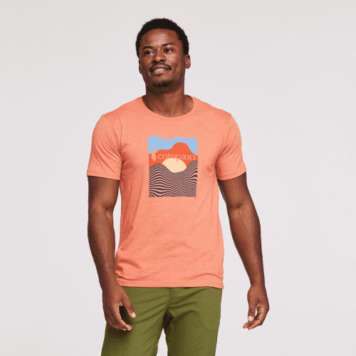 Cotopaxi Vibe Organic T-Shirt - Men's, Nectar, Model Jeremy