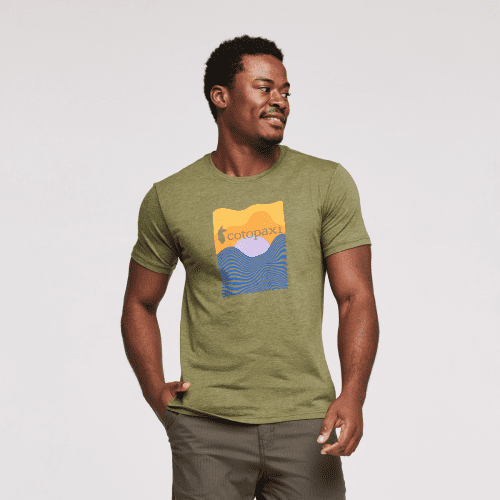 Cotopaxi Vibe Organic T-Shirt - Men's, Pine, Model Jeremy