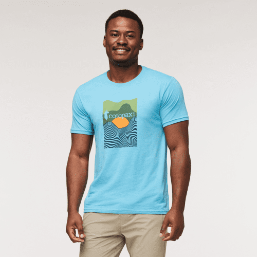 Cotopaxi Vibe Organic T-Shirt - Men's, Poolside, Model Jeremy