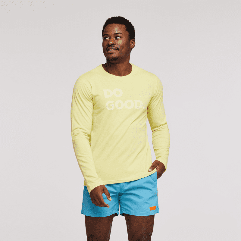 Do Good Long-Sleeve T-Shirt - Men's, Lemonade, Model Jeremy