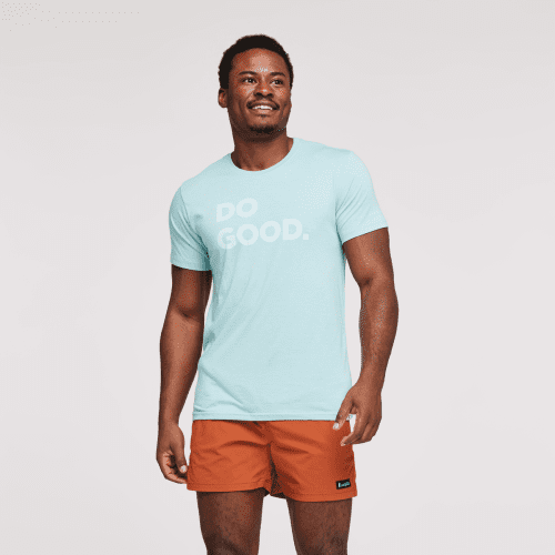 Do Good T-Shirt - Men's, Sea Glass, Model Jeremy