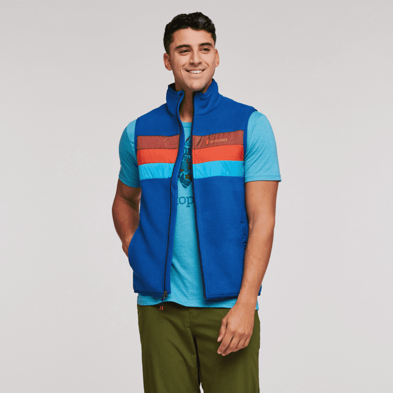 Teca Fleece Vest - Men's, Ocean Trench, Model Munther