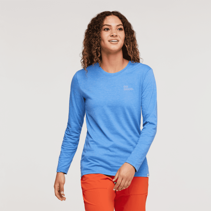 Cactus Life Long-Sleeve Organic T-Shirt - Women's, Lupine, Model London