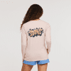 Cactus Life Long-Sleeve Organic T-Shirt - Women's, Sand, Model London