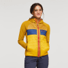 Capa Hybrid Insulated Hooded Jacket - Women's, Amber/Sunset, Model London