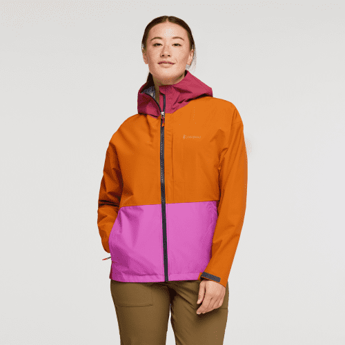 Cielo Rain Jacket - Women's, Mezcal, Model Aya