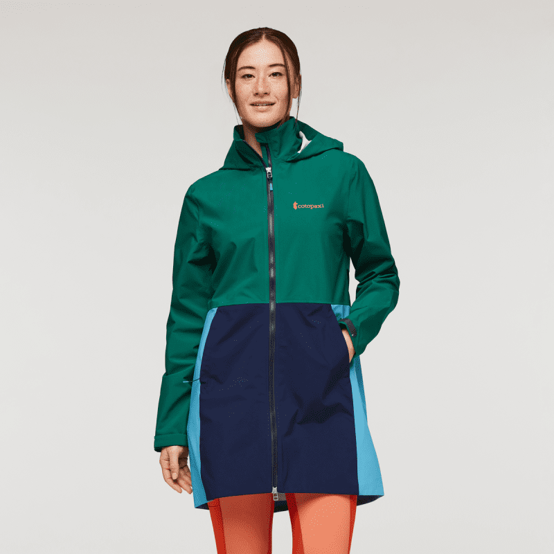 Cielo Rain Trench - Women's, Greenery, Model Aya