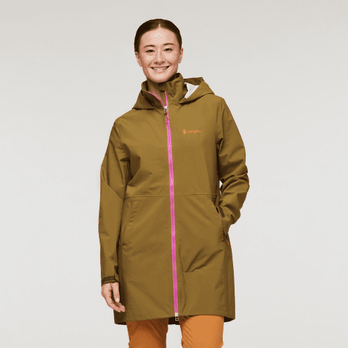 Cielo Rain Trench - Women's, Oak, Model Aya