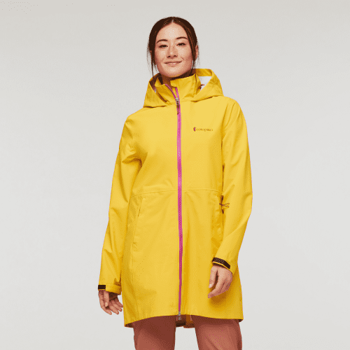 Cielo Rain Trench - Women's, Sunset, Model Aya