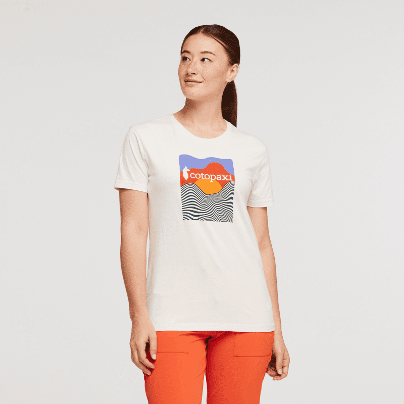 Cotopaxi Vibe Organic T-Shirt - Women's, Bone, Model Aya