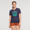 Day and Night Organic T-Shirt - Women's, Maritime, Model Aya