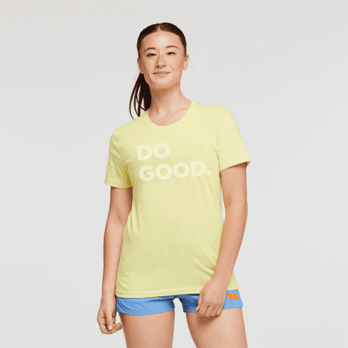 Do Good T-Shirt - Women's, Lemonade, Model Aya