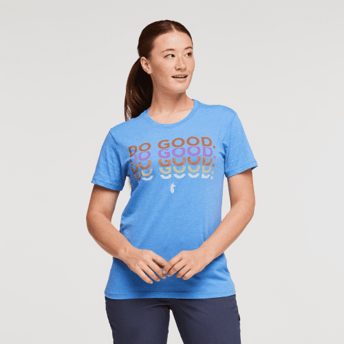 Do Good Repeat T-Shirt - Women's, Lupine, Model Aya