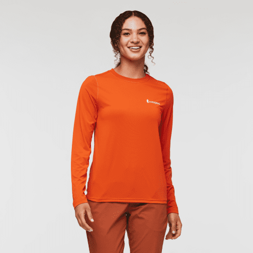 Fino Long-Sleeve Tech Tee - Women's, Canyon, Model London