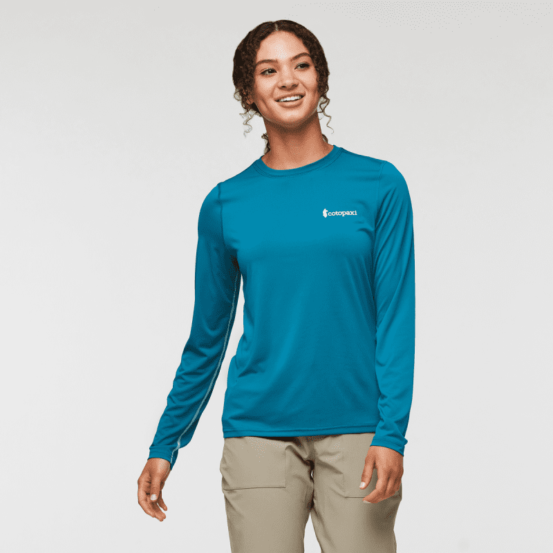 Fino Long-Sleeve Tech Tee - Women's, Gulf, Model London