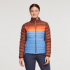 Fuego Down Jacket - Women's, Acorn/Lupine, Model Aya