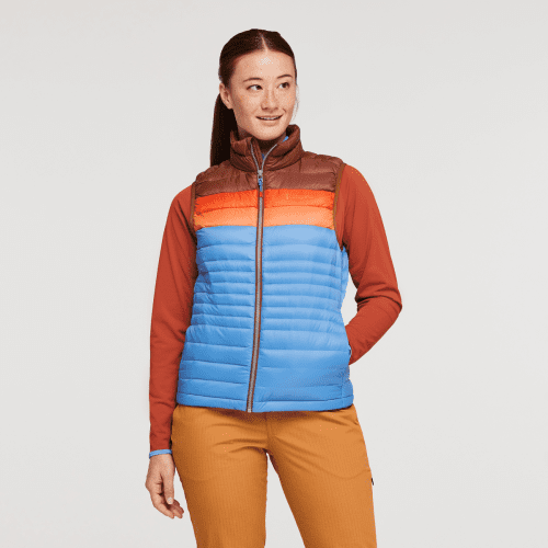 Fuego Down Vest - Women's, Acorn/Lupine, Model Aya