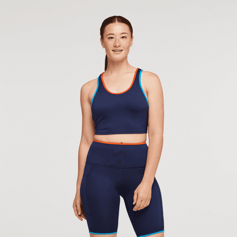 Mari Crop Top - Women's, Maritime, Model Aya