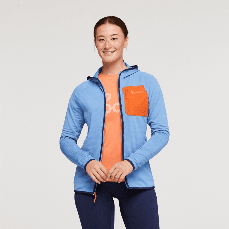 Otero Fleece Full-Zip Hooded Jacket - Women's, Lupine, Model Aya