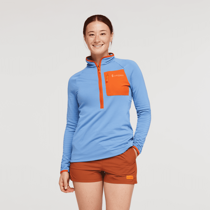 Otero Fleece Half-Zip Pullover - Women's, Lupine, Model Aya