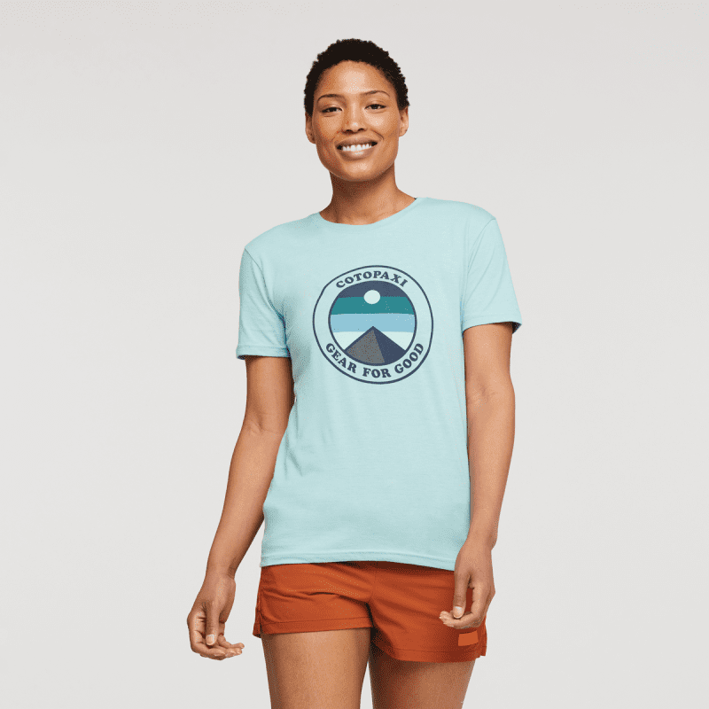 Sunny Side T-Shirt - Women's, Sea Glass, Model Callie