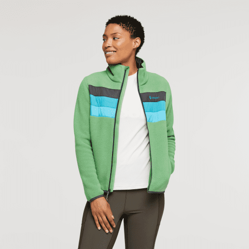 Teca Fleece Full-Zip Jacket - Women's, April Showers, Model Callie