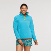 Teca Fleece Pullover - Women's, Water Slide, Model Callie