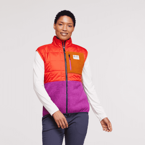 Trico Hybrid Vest - Women's, Canyon/Foxglove, Model Callie