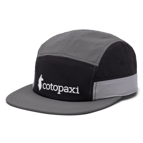 Cotopaxi Tech 5-Panel Hat, Black/Cinder