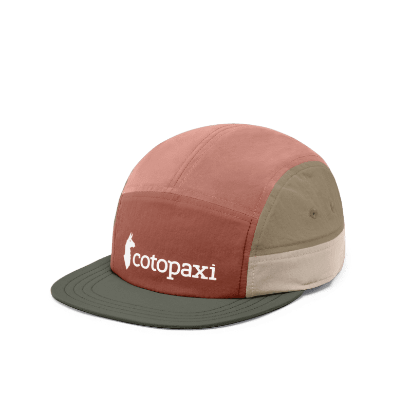 Cotopaxi Tech 5-Panel Hat, Faded Brick/Fatigue