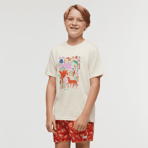 Ecuador Vibes T-Shirt - Kids', Bone, Model Dax