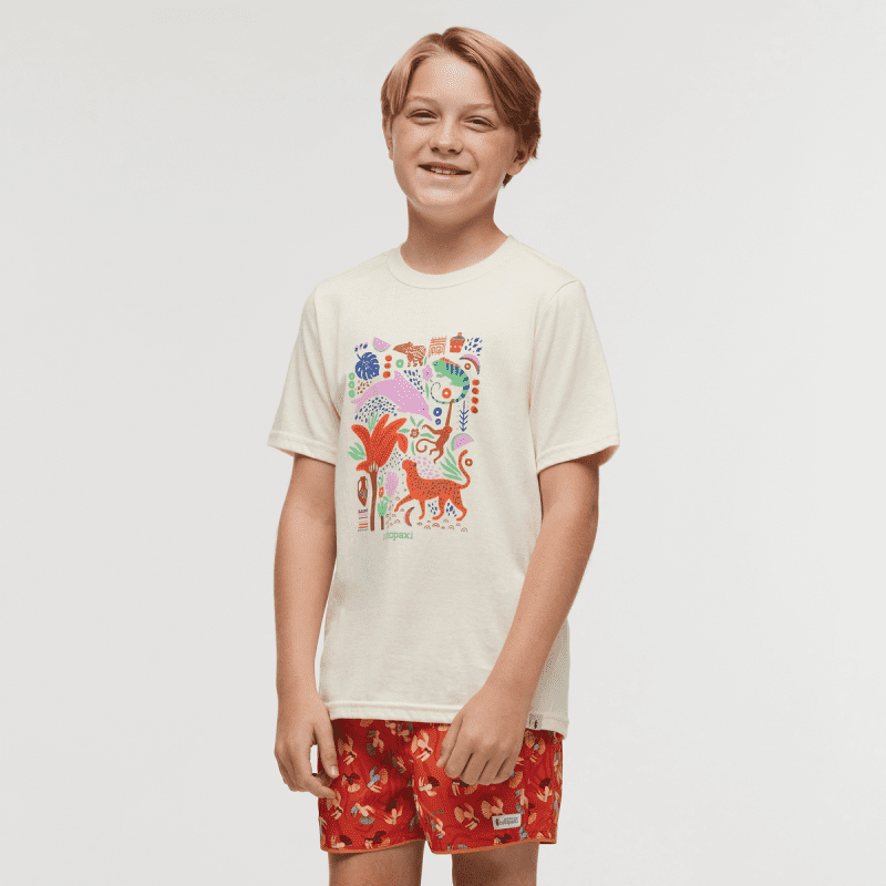 Ecuador Vibes T-Shirt - Kids', Bone, Model Dax