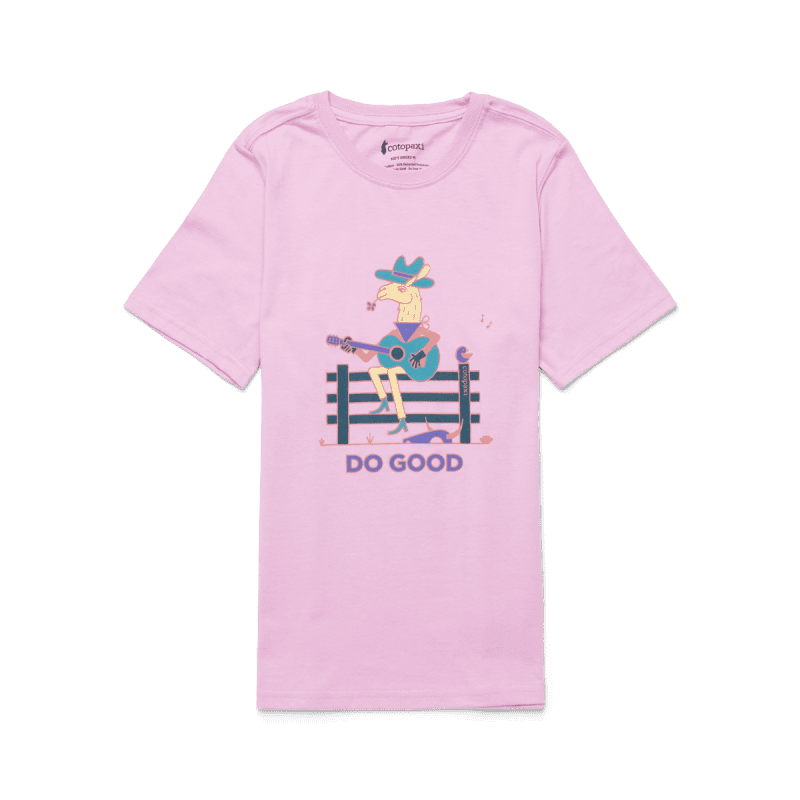 Lone Llama T-Shirt - Kids', Orchid Bloom